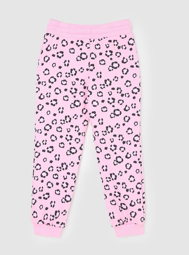 Girls Printed Elasticated Joggers