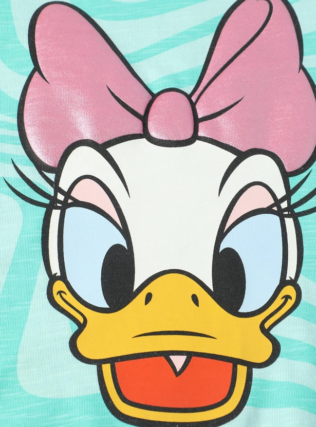 Girls Daisy Duck Printed T-shirt