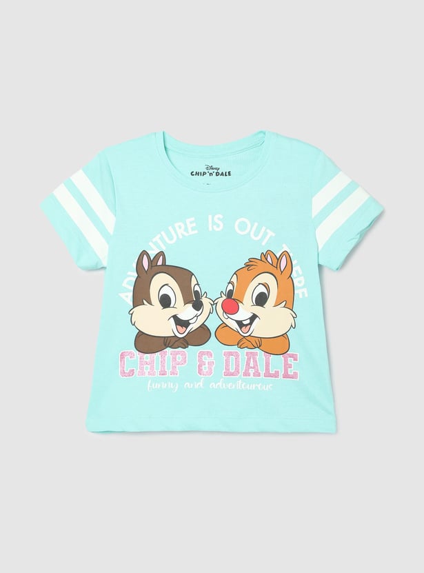 Girls Chip & Dale Printed T-shirt