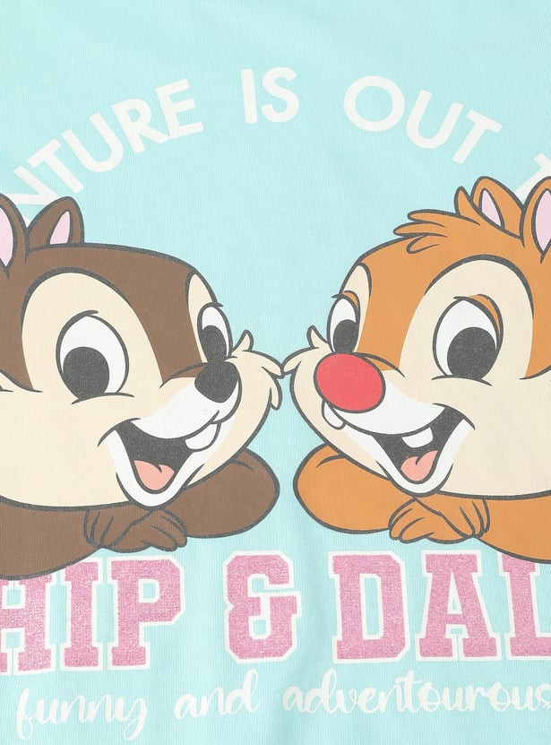 Girls Chip & Dale Printed T-shirt