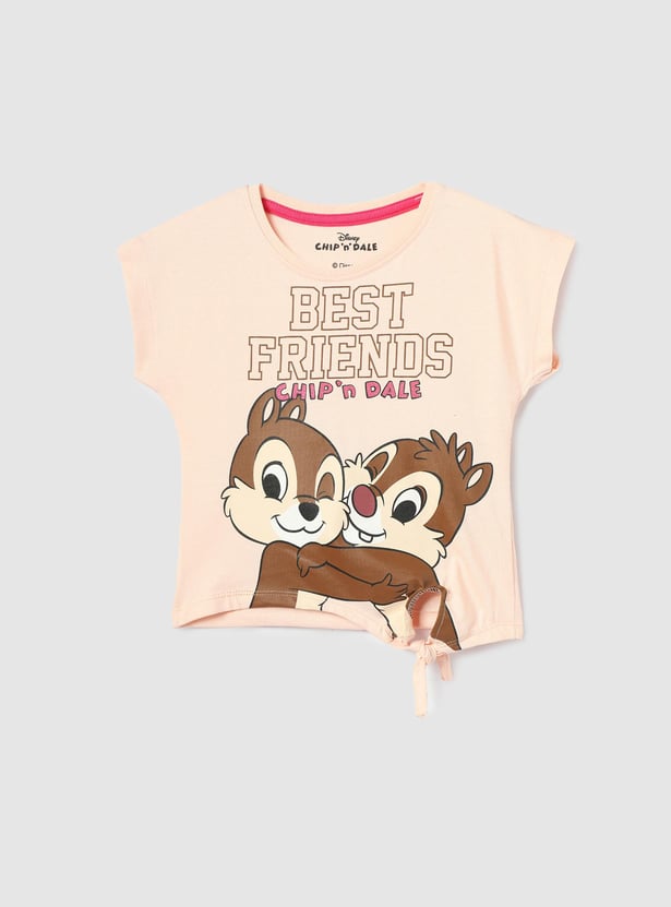 Girls Chip & Dale Printed T-shirt
