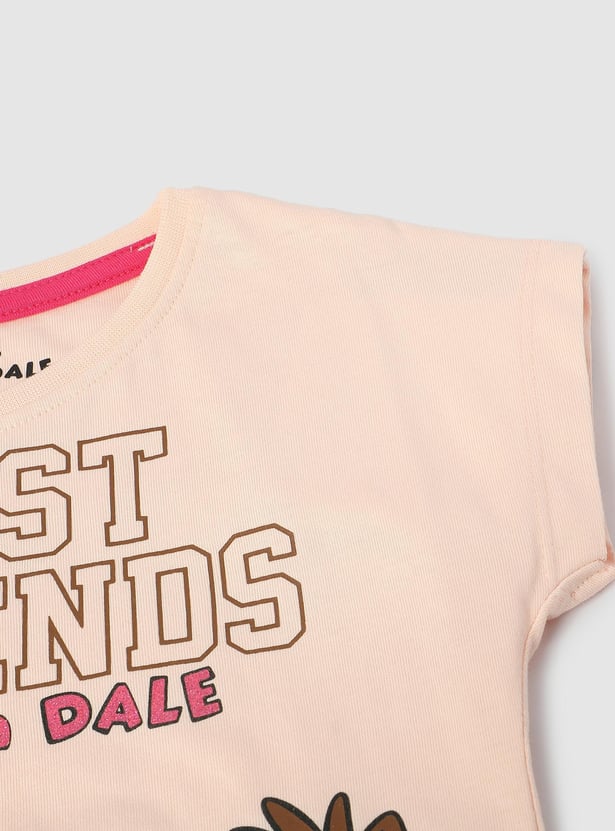 Girls Chip & Dale Printed T-shirt