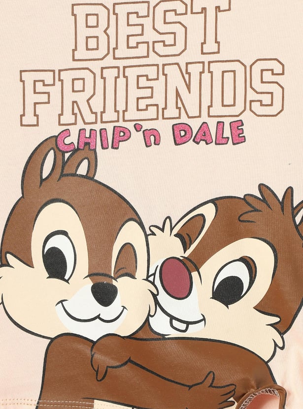 Girls Chip & Dale Printed T-shirt