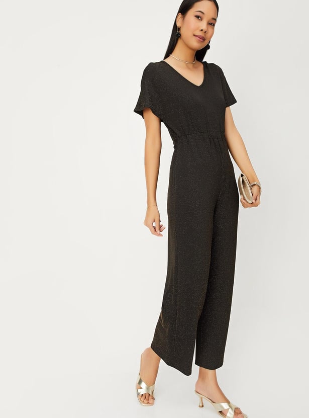 Women Shimmer Knitted Jumpsuit