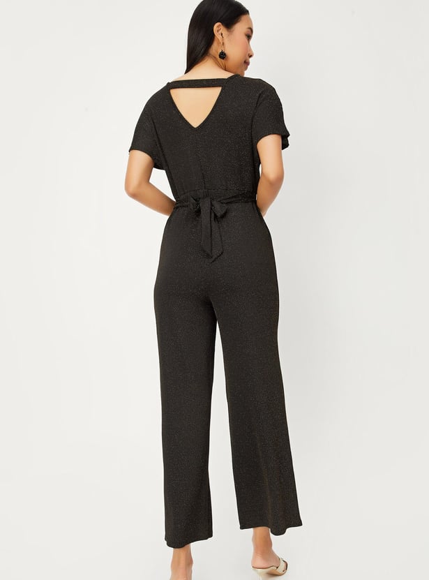 Women Shimmer Knitted Jumpsuit