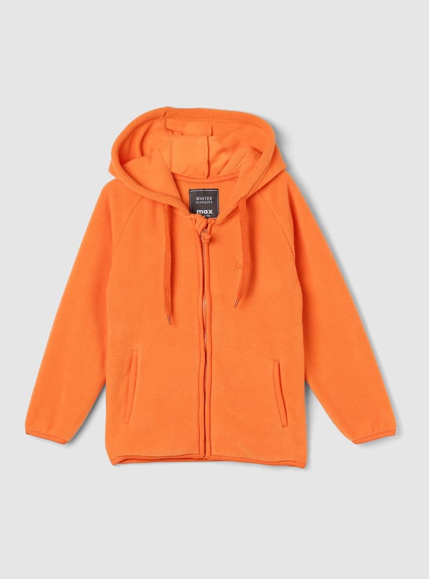 Boys Front-Open Hooded Jacket