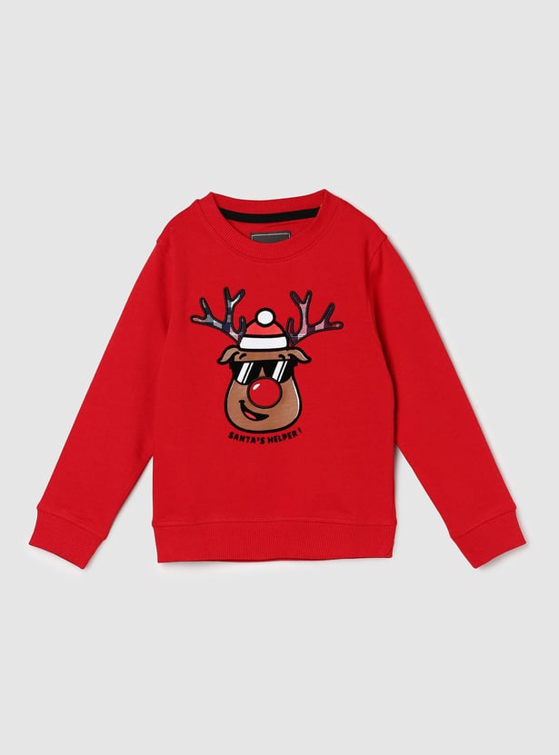 Boys Graphic Printed Sweatshirt