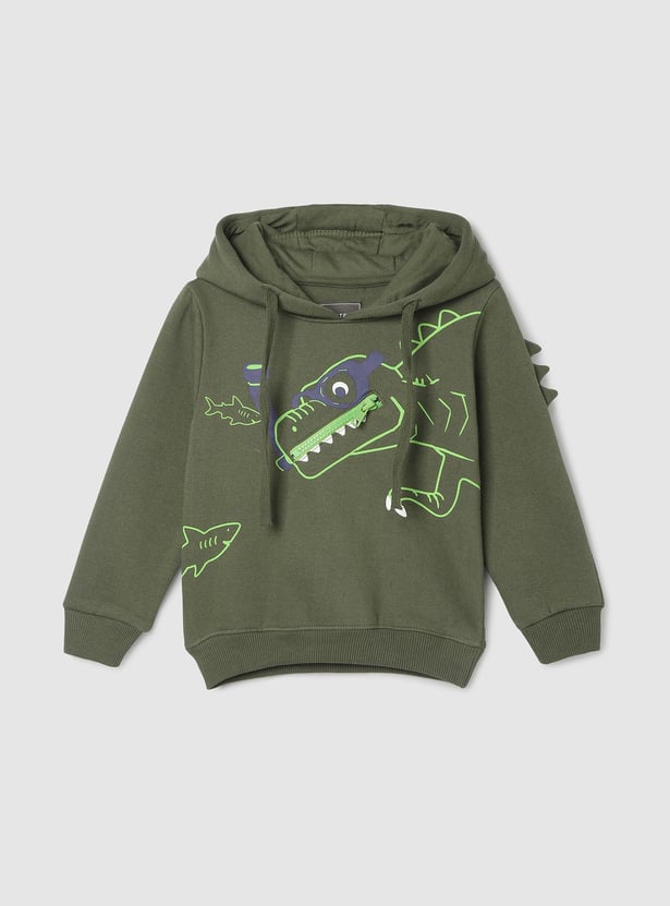 Boys Dinosaur Printed Sweatshirt