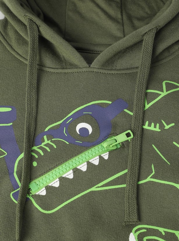 Boys Dinosaur Printed Sweatshirt