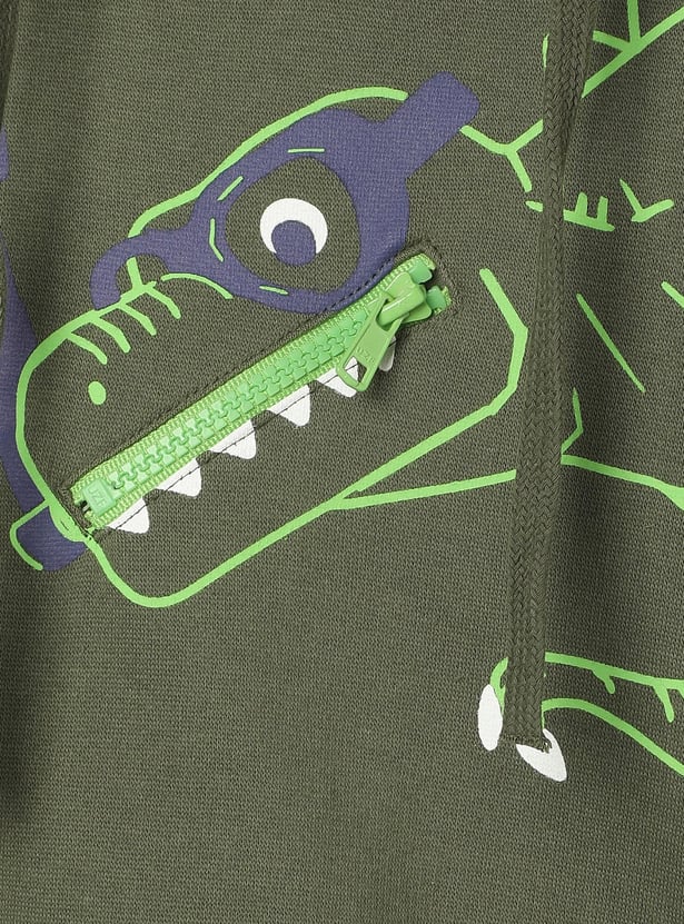 Boys Dinosaur Printed Sweatshirt