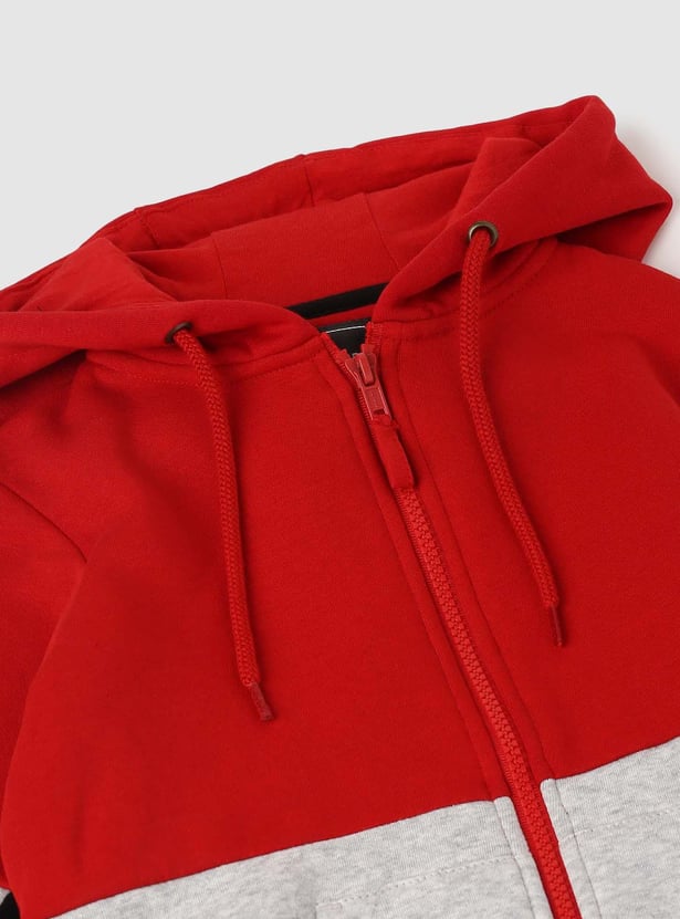 Boys Colorblocked Hooded Sweatshirt