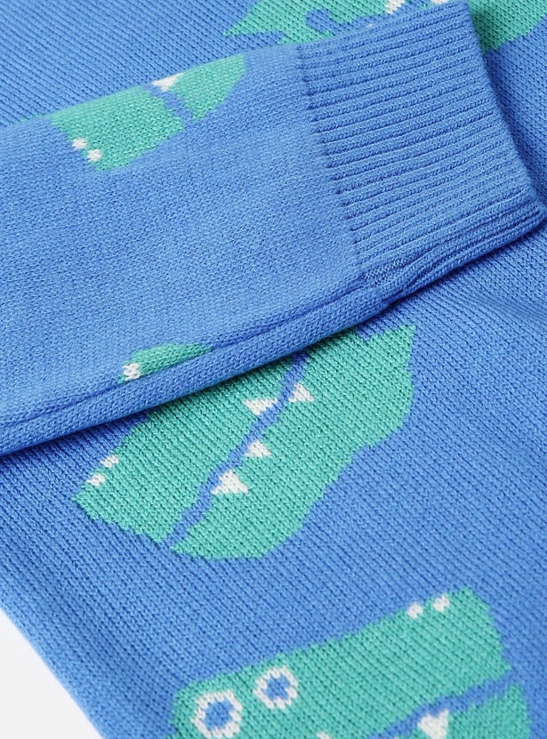 Boys Graphic Printed Sweater