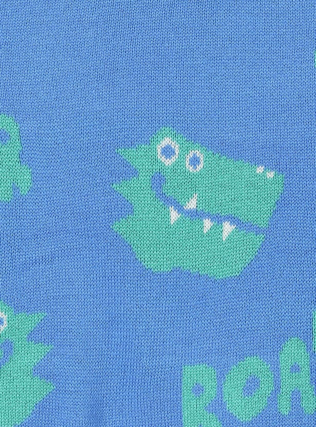 Boys Graphic Printed Sweater