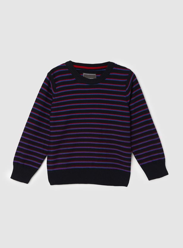 Boys Striped Knitted Sweater