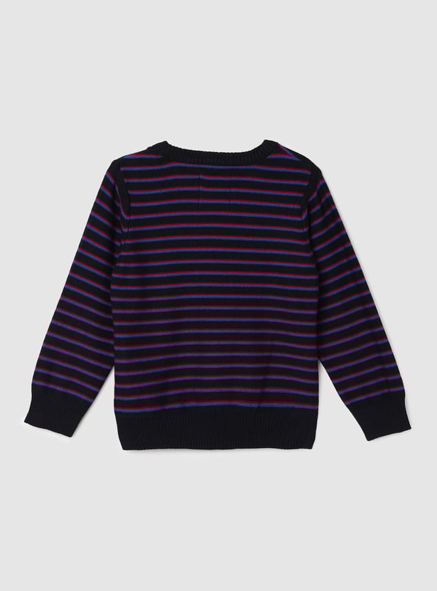 Boys Striped Knitted Sweater
