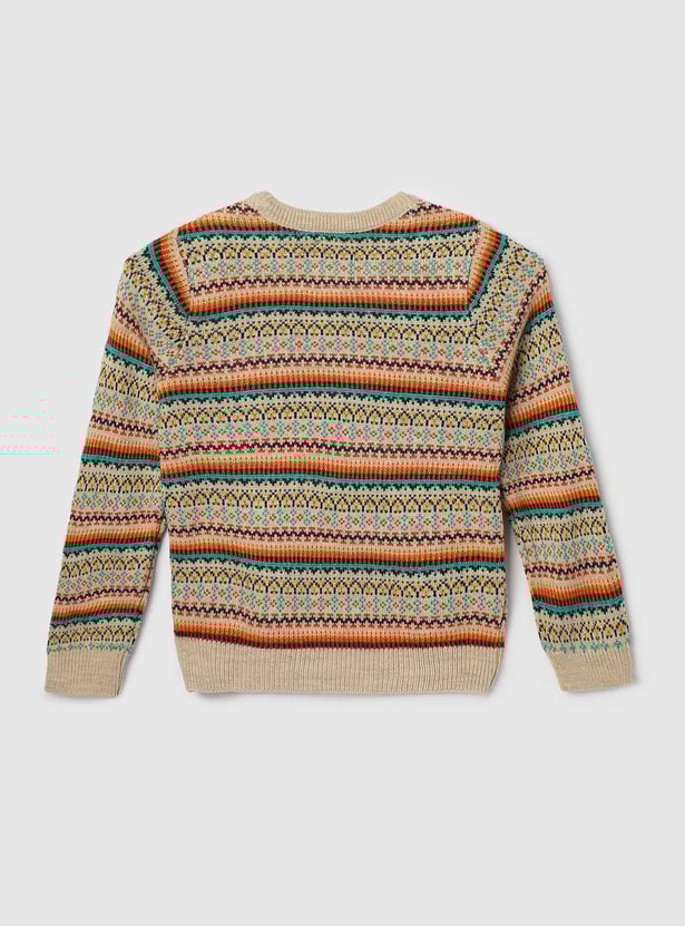 Boys Fair Isle Knitted Sweater