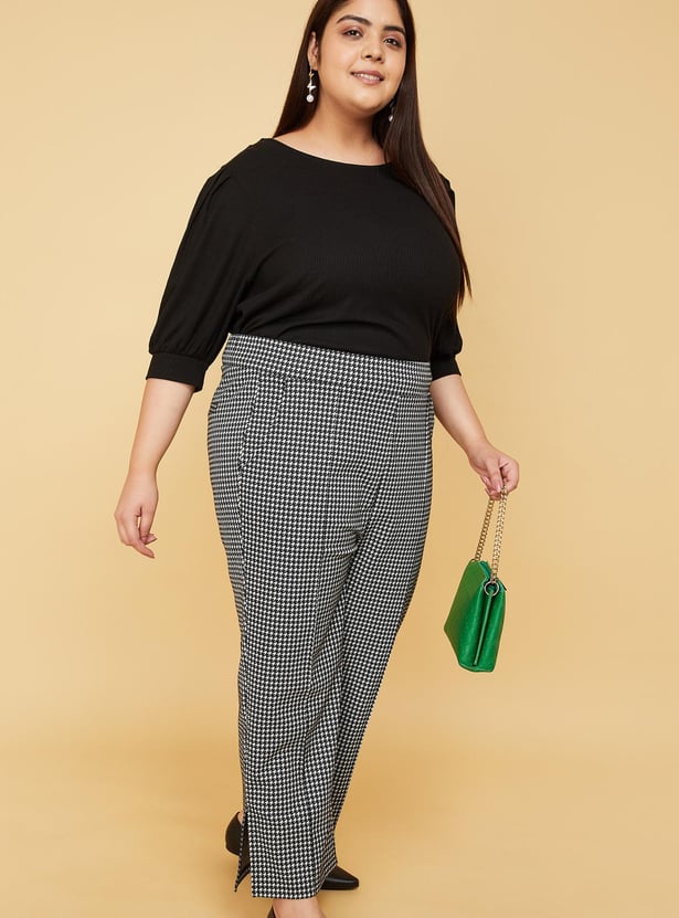 Women Rib Knit Tie-Up Back Top
