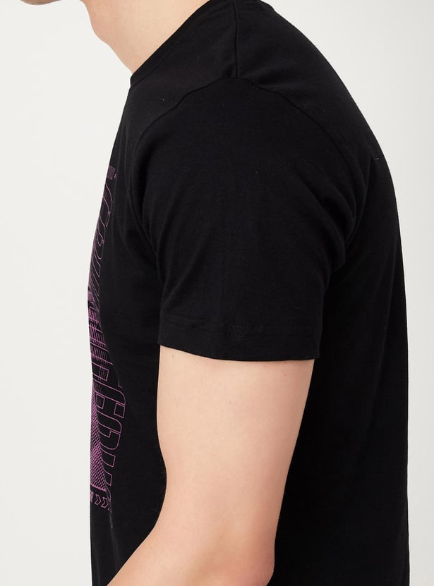 Men Slim Fit Graphic Printed T-shirt