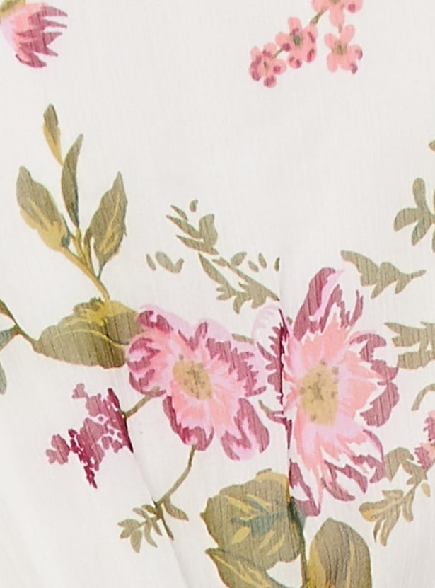 Women Floral Printed Midi Dress