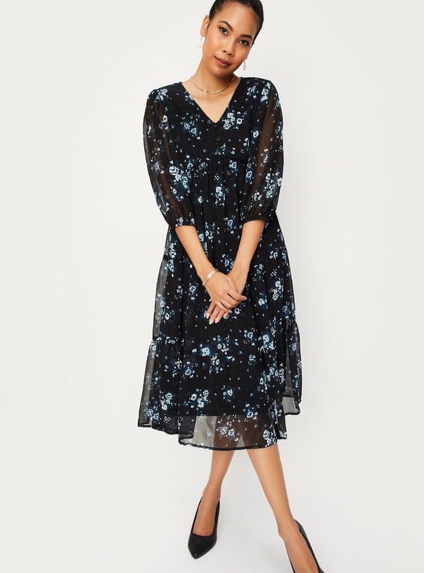 Women Printed A-line Dress