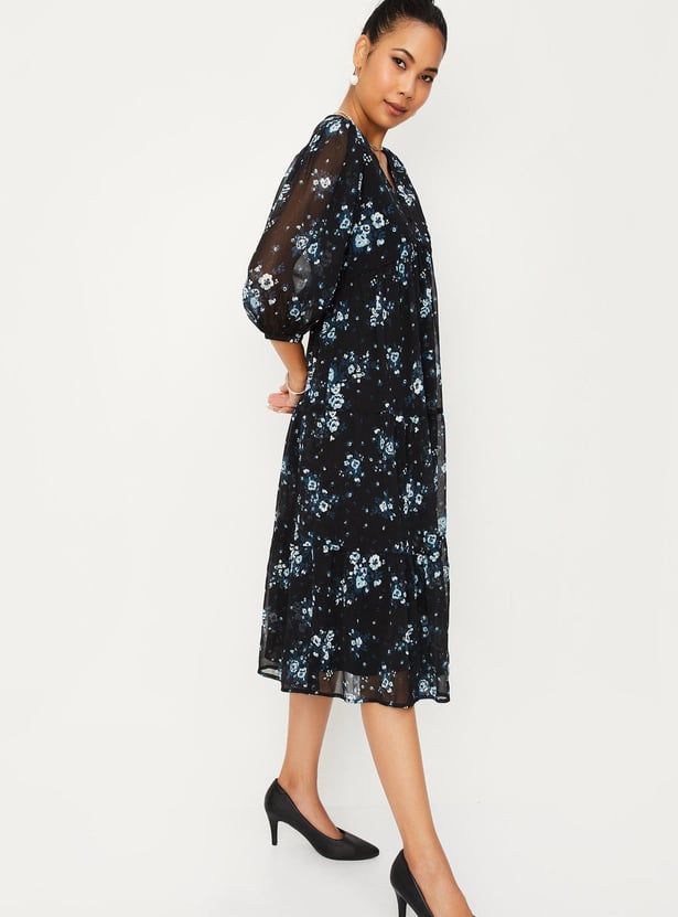 Women Printed A-line Dress