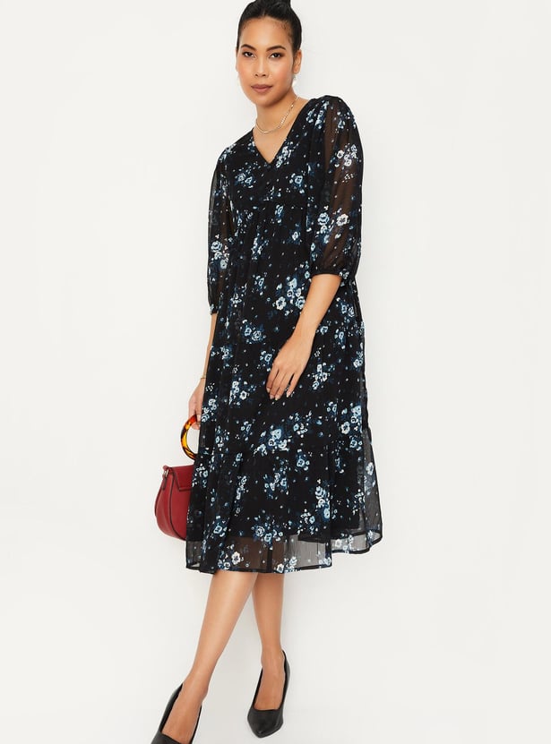 Women Printed A-line Dress