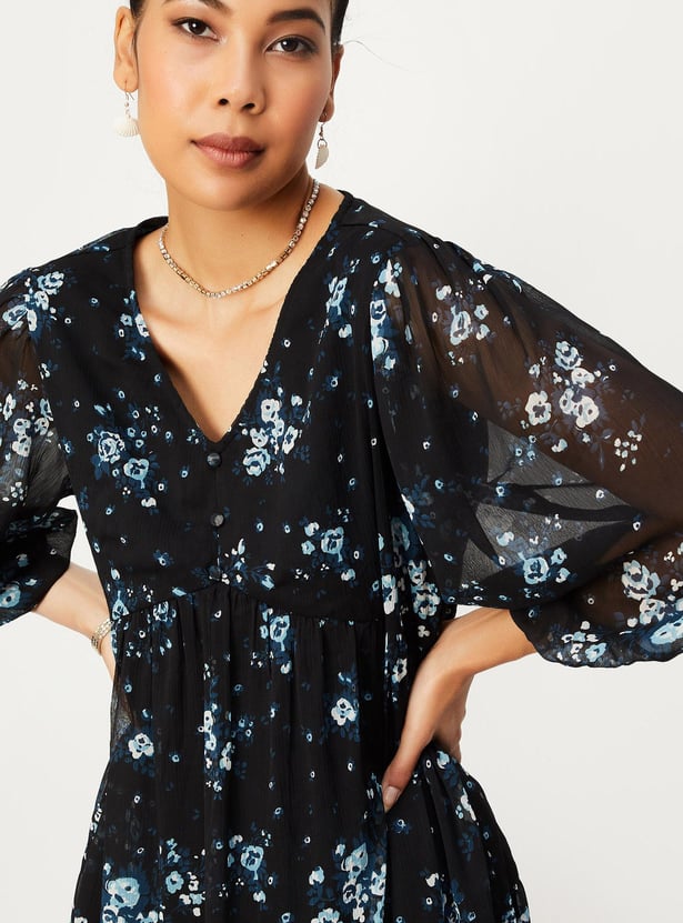 Women Printed A-line Dress
