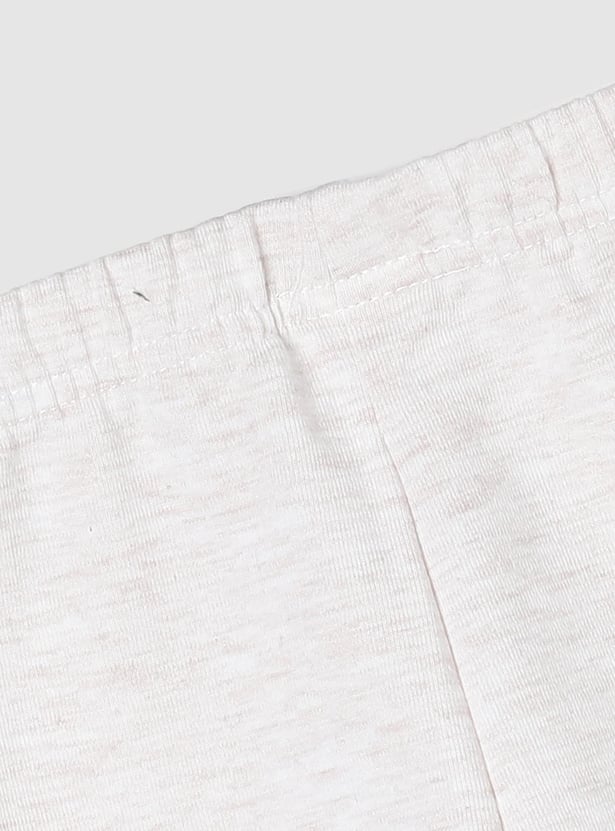 Girls Solid Full-Length Leggings