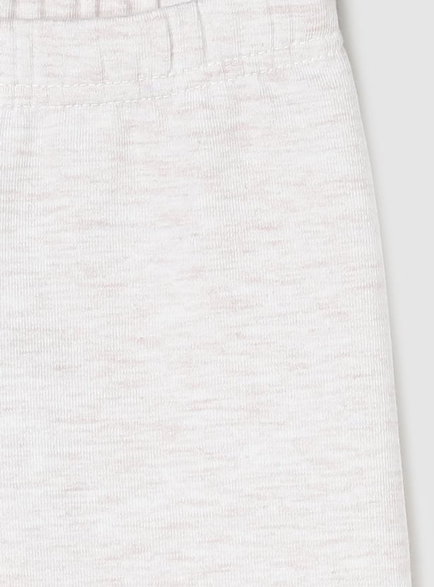 Girls Solid Full-Length Leggings