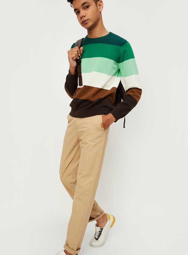 Boys Striped Knitted Sweater