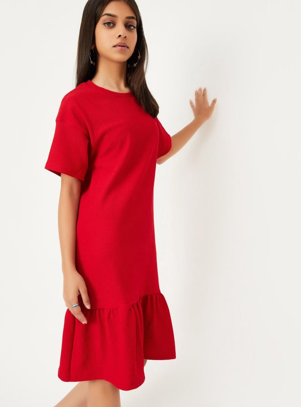 Girls A-line Knit Dress