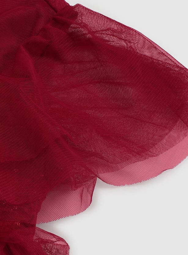Girls Sequinned Tulle Dress