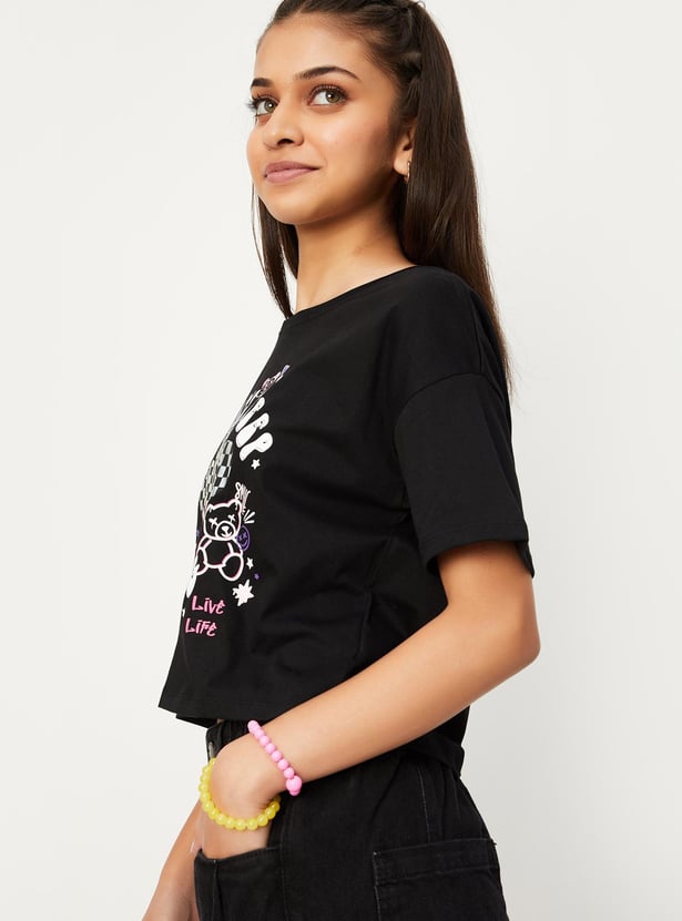 Girls Graphic Printed T-shirt