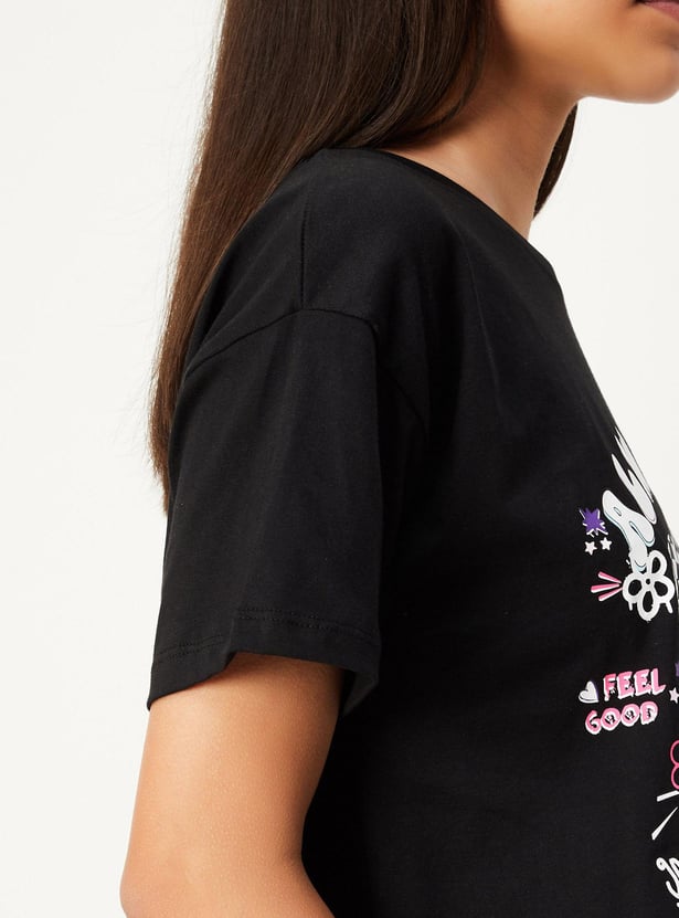 Girls Graphic Printed T-shirt