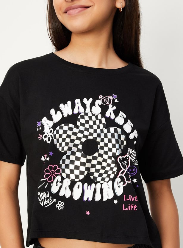 Girls Graphic Printed T-shirt