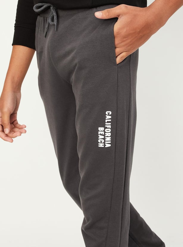 Boys Typographic Printed Joggers