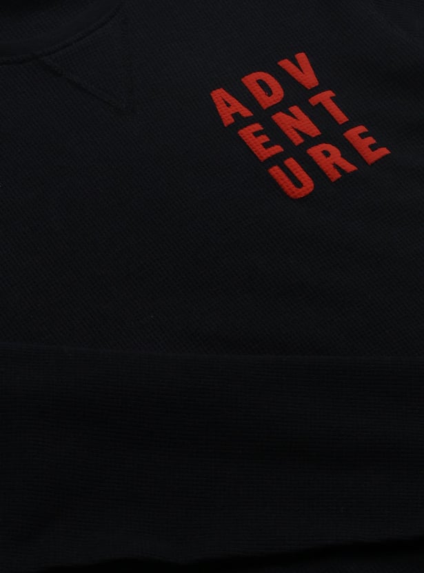 Boys Typographic Printed T-shirt