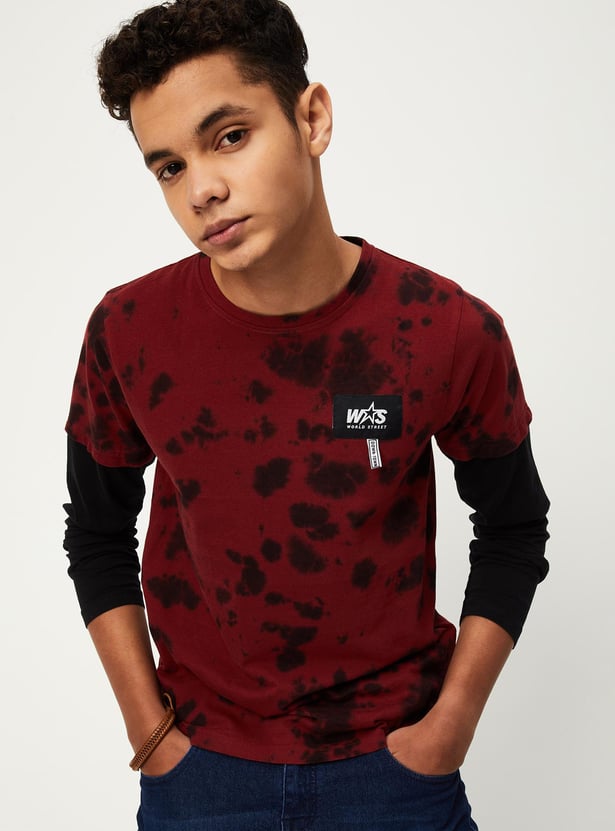 Boys Camouflage Print T-shirt