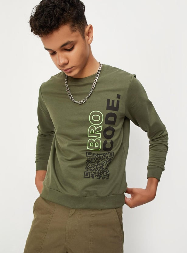 Boys Graphic Printed Sweatshirt