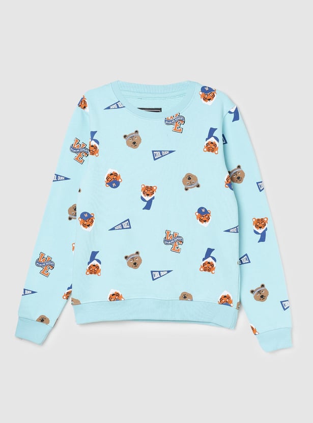 Boys Quirky Printed Sweatshirt