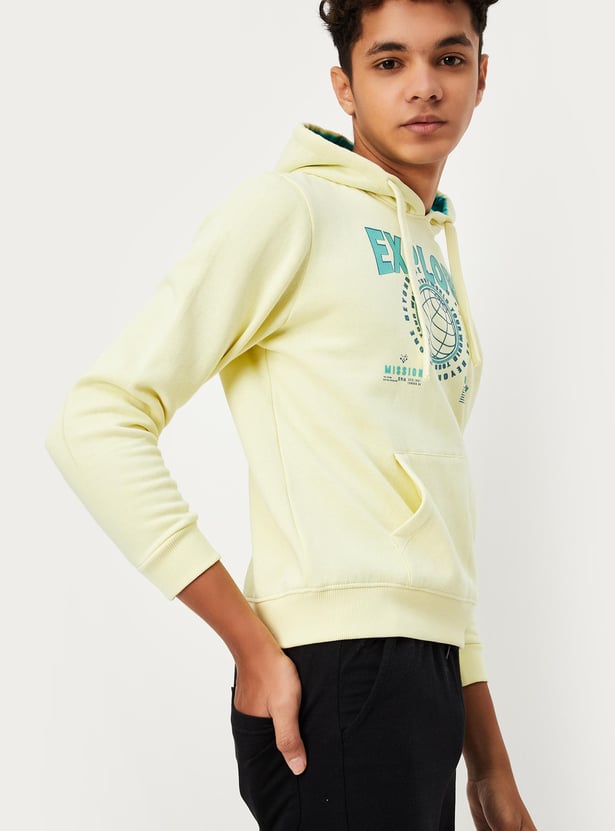 Boys Printed Hooded Sweatshirt