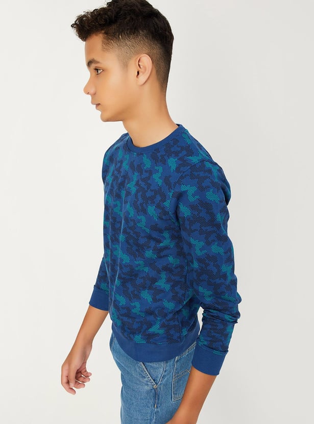 Boys Abstract Printed Sweatshirt