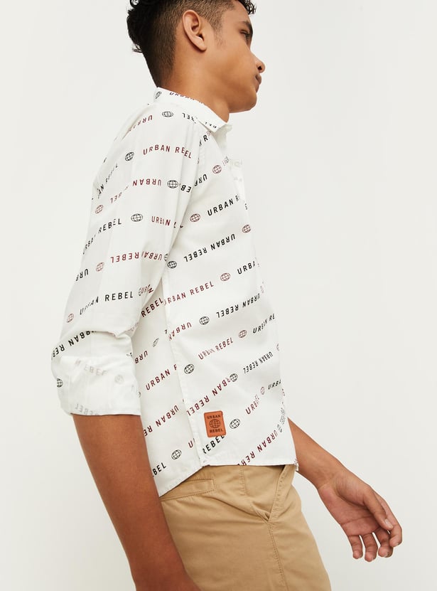 Boys All-Over Printed Shirt