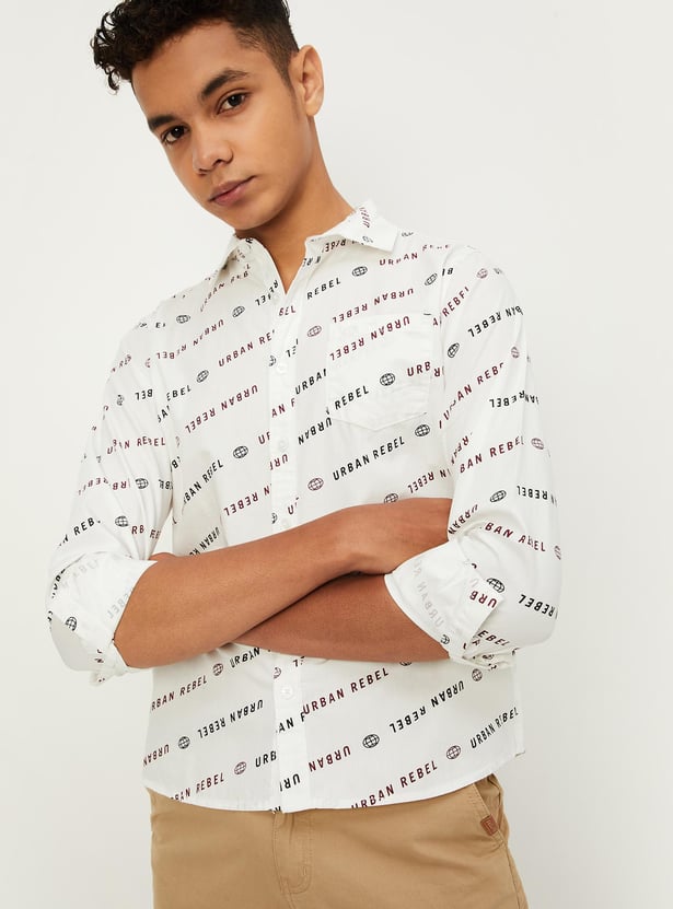 Boys All-Over Printed Shirt