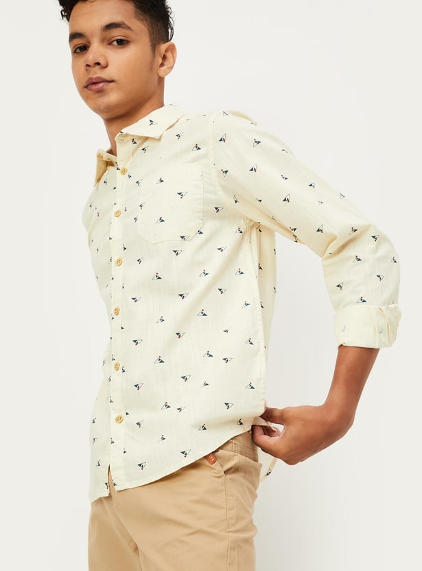 Boys All-Over Printed Shirt