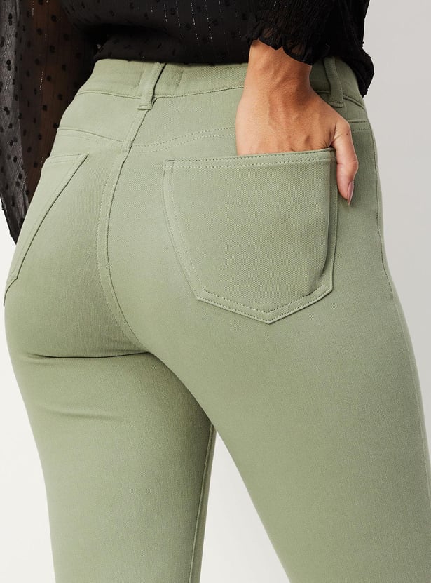 Women Solid Jeggings