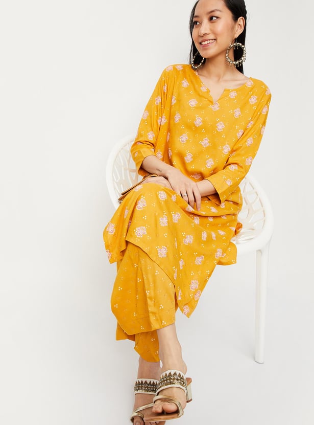 Buy Women Printed Kurta Set with Palazzos Online at just Rs. 999.0 ...