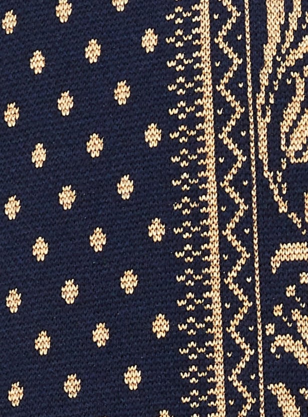 Women Printed Knit Kurta with Palazzos