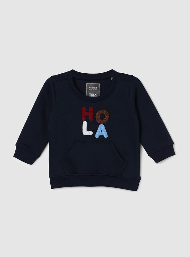 Boys Chenille Embroidered Sweatshirt