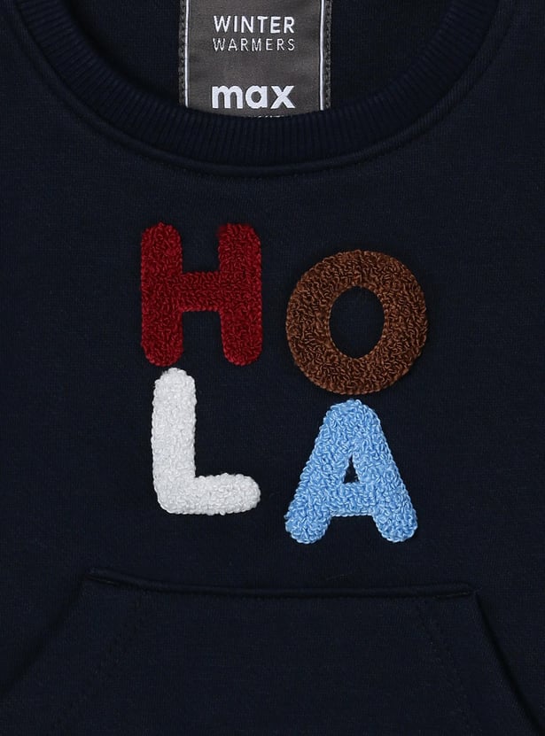 Boys Chenille Embroidered Sweatshirt